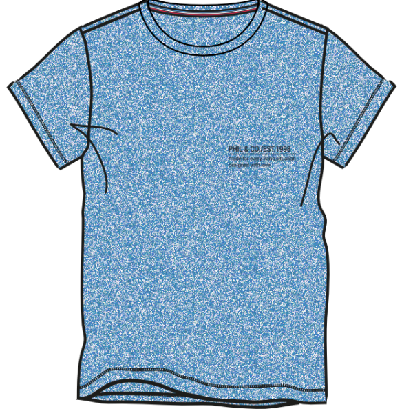 Herren Shirt 146 bleu