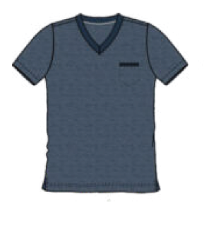 Herren T-Shirt 852-00 blau