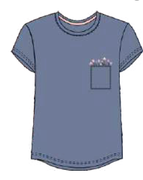 Damen Shirt 864-00 stahlblau