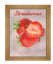 Geschirrtuch Motiv: Erdbeere 50x70cm