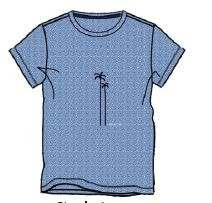 Herren T-Shirt 136 blau
