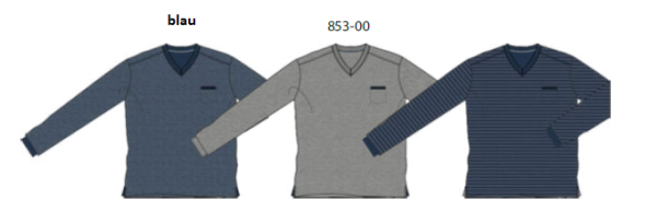 Herren Shirt 853-00 blau